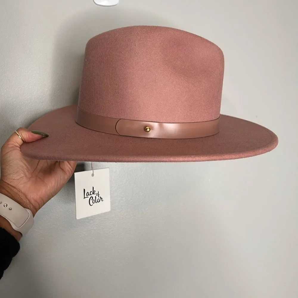 Lack of Color The Fleur Hat in Dusty Mauve NWT